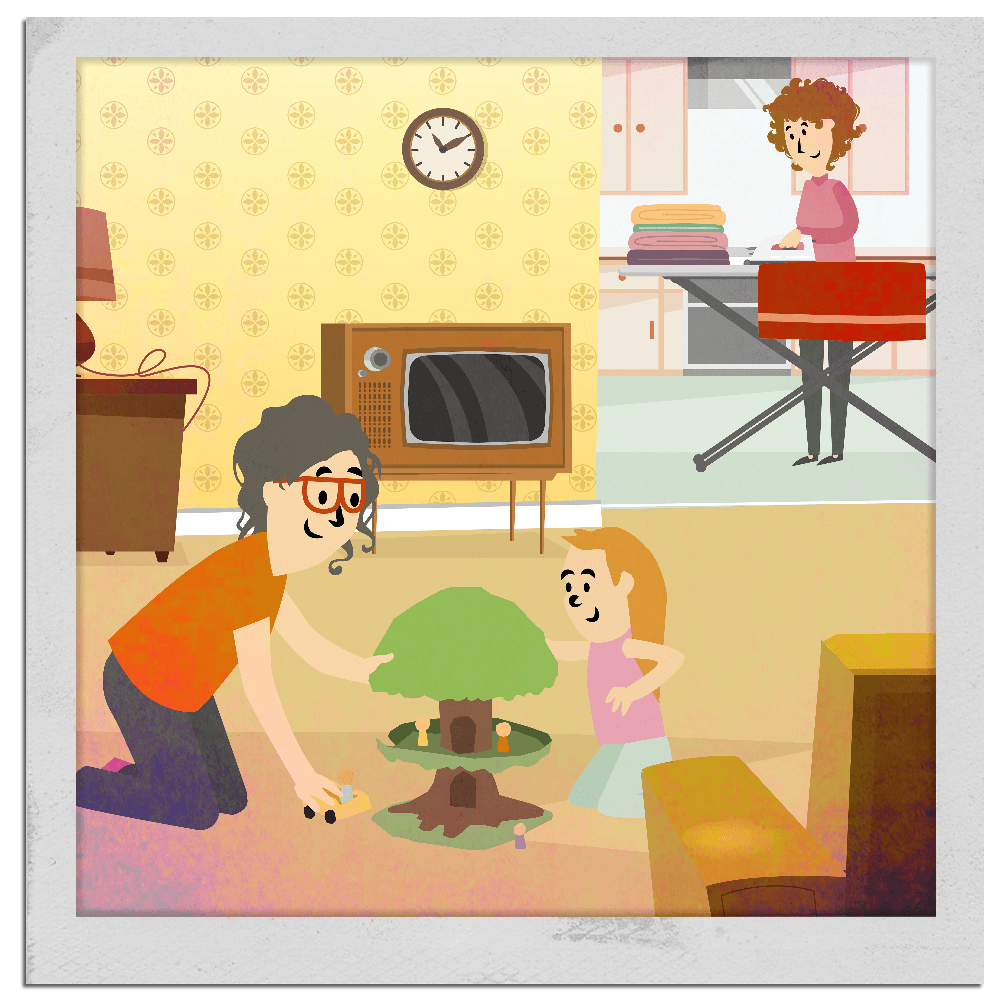 Home-Start Bedfordshire 1980s Graphic