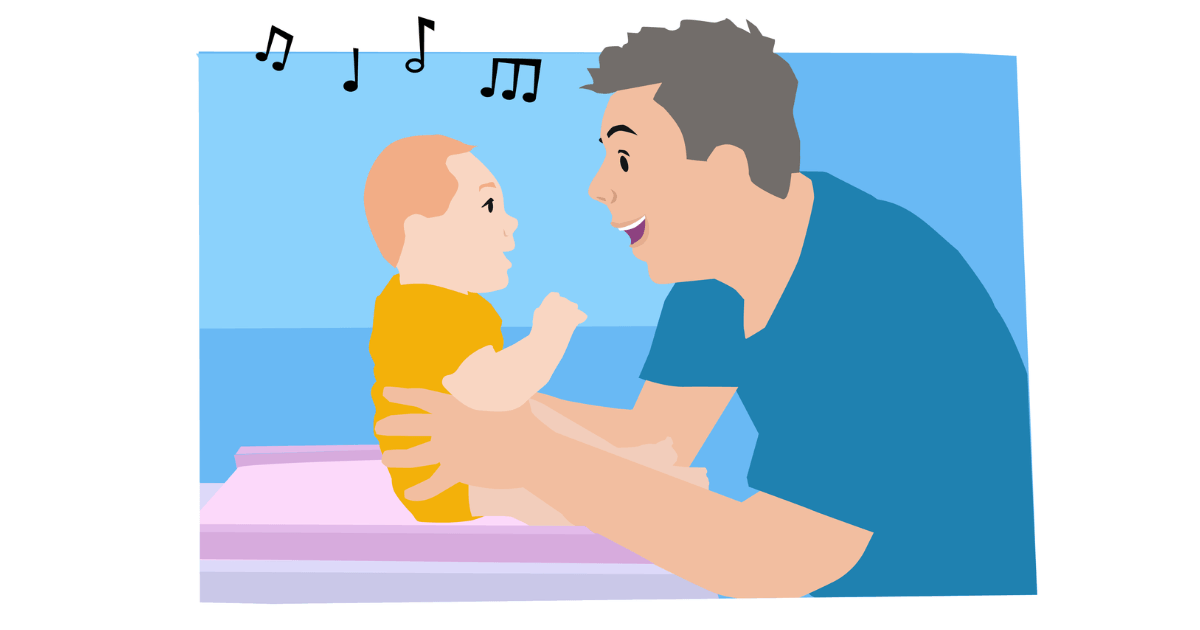 Dad & Baby Rhyming Graphic